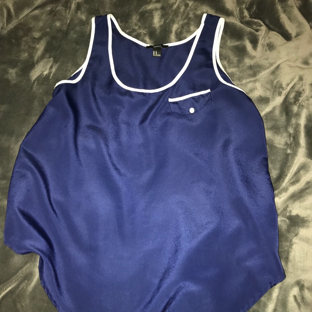 Forever21 Royal Blue Sleeveless Top